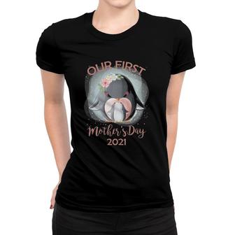 Our First Mother's Day Cute Penguin Mothers Day Women T-shirt | Mazezy