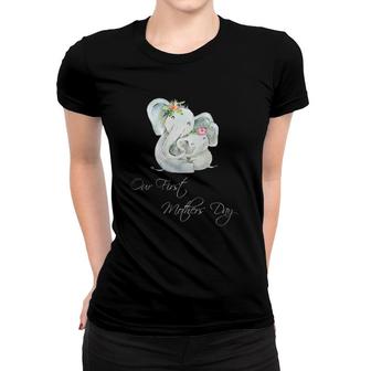 Our First Mothers Day Elephant Grandma Mothers Day Women T-shirt | Mazezy