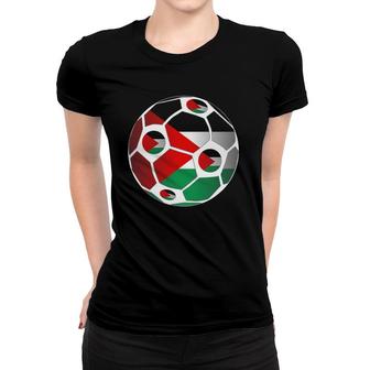Palestine Flag Soccer Ball Men Women Team Fan Women T-shirt | Mazezy