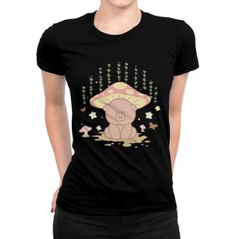 Pashtel The Cottagecore Pig Cottagecore Forest Aesthetics Women T-shirt | Mazezy