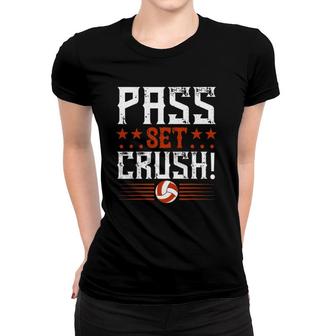Pass Set Crush Volleyball Gifts Women T-shirt | Mazezy
