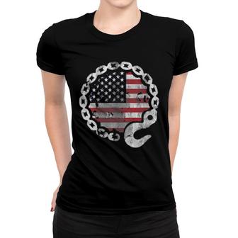 Patriotic Tow Lives Matter Towing Tow Truck Driver Women T-shirt | Mazezy