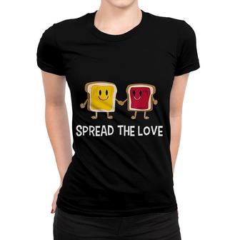 Peanut Butter And Jelly Spread The Love Women T-shirt | Mazezy