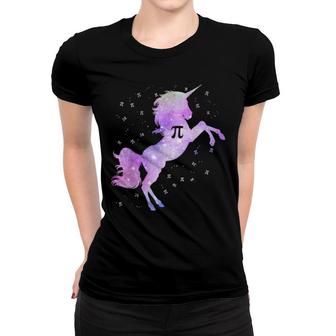 Pi Day Space Unicorn Math Symbol Pi 314 Unicorns Girl Women T-shirt | Mazezy UK