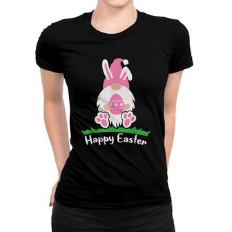 Pink Easter Bunny Gnome Women T-shirt | Mazezy