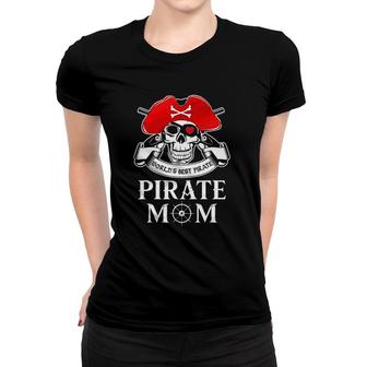 Pirate Mom World's Best Pirate Mother Mommy Women T-shirt | Mazezy