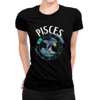 Pisces Zodiac Sign Astrology Gift Women T-shirt | Mazezy