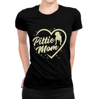 Pittie Mom, Ladies Dog Grandma, Best Dog Mom Ever Women T-shirt | Mazezy