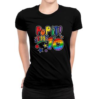 Pop It 10Th Birthday Girls Boys 10 Years Old Fidget Women T-shirt | Mazezy