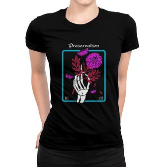 Preservation Tarot Card Halloween Tee Women T-shirt | Mazezy