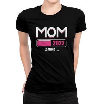 Promoted To Mommy Est 2022 Loading Future Mom Women T-shirt | Mazezy