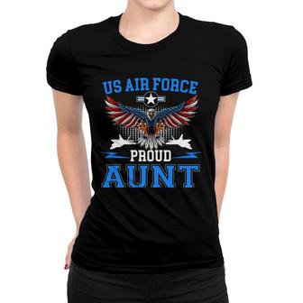 Proud Air Force Aunt Us Air Force Military - Usaf Women T-shirt - Thegiftio UK