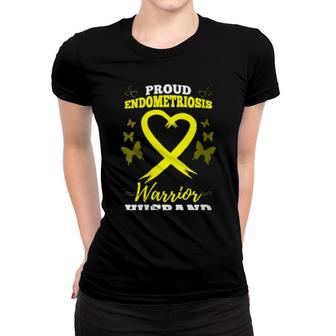 Proud Endometriosis Warrior Husband Endometriosis Awareness Women T-shirt | Mazezy