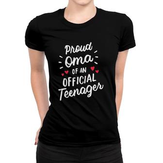 Proud Oma Of An Official Teenager 13Th Birthday Party Women T-shirt | Mazezy
