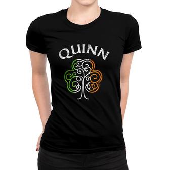 Quinn Irish Family Name Women T-shirt | Mazezy