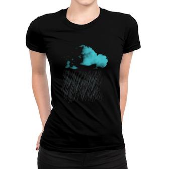 Rain Cloud Grumpy Rainy Day Women T-shirt | Mazezy