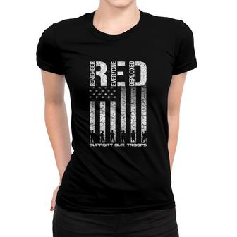 Red Friday Military Veteran Remember Everyone Deployed Zip Women T-shirt | Mazezy DE
