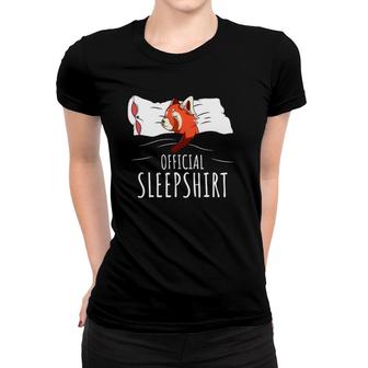 Red Panda Official Sleep Funny Panda Women T-shirt | Mazezy