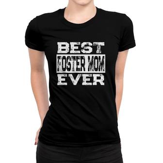 Retro Best Foster Mom Ever Foster Family Mother's Day Women T-shirt | Mazezy UK