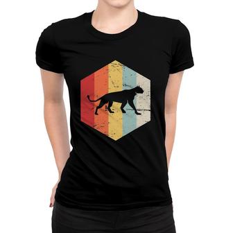 Retro Mountain Lion Cougar Animal Lover Women T-shirt | Mazezy