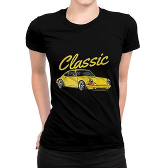 Retro Oldschool Tuning & Gaming Oldtimer Enthusiast Car Women T-shirt | Mazezy