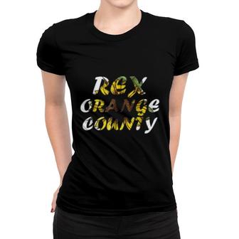 Rex Flower Orange County Women T-shirt | Mazezy