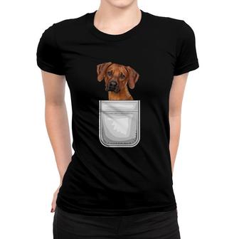 Rhodesian Ridgeback Puppy Dog In Your Pocket Women T-shirt | Mazezy
