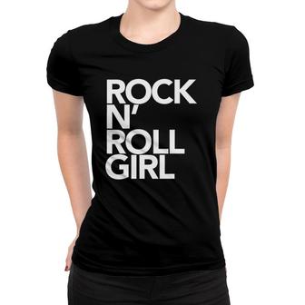 Rock N' Roll Girl Women T-shirt | Mazezy