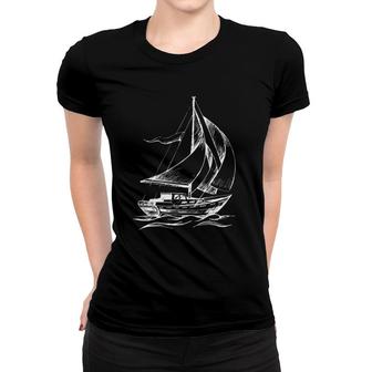 Sailboat Cool Gif For Sailboat Lovers Women T-shirt | Mazezy