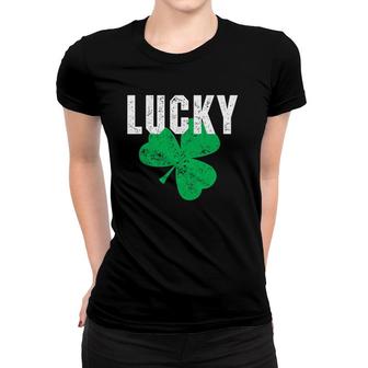 Saint Patricks Day Irish Lucky Shamrock Women T-shirt - Thegiftio UK