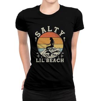Salty Lil Beach Vacation Funny Summer Quote Women Gifts Women T-shirt | Mazezy