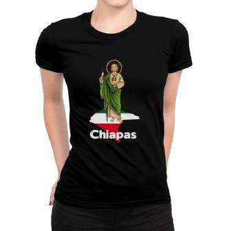 San Judas Tadeo With Chiapas Mexico Women T-shirt | Mazezy