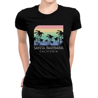 Santa Barbara Beach California Surf Vintage Cali Isla Vista Women T-shirt | Mazezy