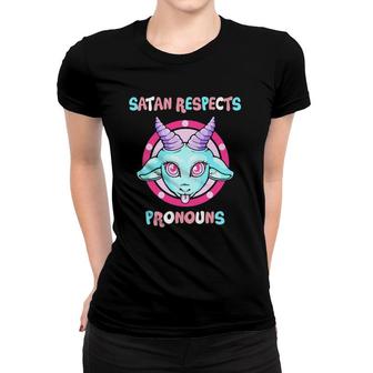 Santa Respects Pronouns Transgender Lgbtq Pride Women T-shirt | Mazezy