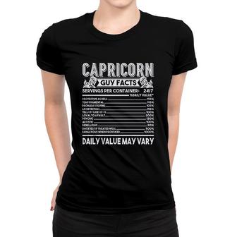Seecrab Capricorn Guy Facts Women T-shirt | Mazezy