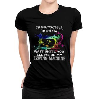 Sewing Machine Quilt Lover Women T-shirt | Mazezy