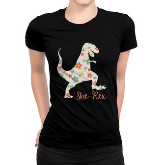 She Rex Cute Funnyrex Dinosaur Pun Women T-shirt | Mazezy