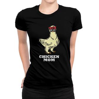 Silkie Chicken Mom Gift Cute Sunglasses Animal Women T-shirt | Mazezy