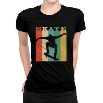 Skate Vintage For Skateboarding And Skateboarder Sport Women T-shirt | Mazezy