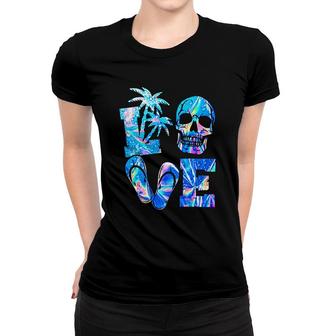 Skulls Love Beaches Women T-shirt | Mazezy DE