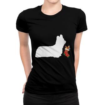 Skye Terrier Christmas Stocking Stuffer Dog Women T-shirt | Mazezy