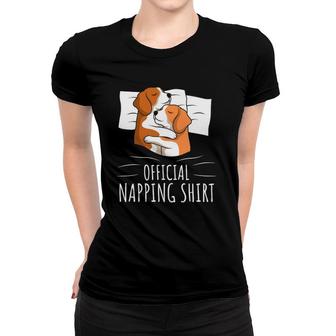 Sleeping Beagle Dog Lover Official Napping Women T-shirt | Mazezy