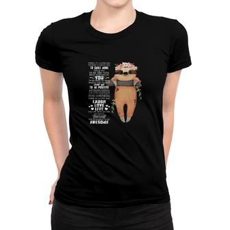 Sloth Laugh Love Live Women T-shirt | Mazezy