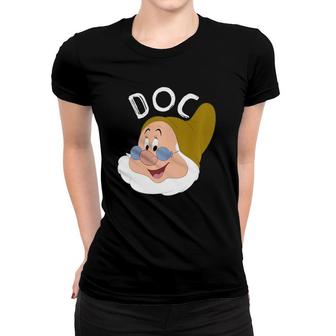 Snow White & The Seven Dwarfs Doc Face Women T-shirt | Mazezy