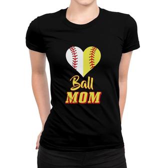 Softball Baseball Mom Sport Mother Gift Idea Women T-shirt | Mazezy