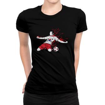 South Korea Soccer Fans Jersey South Korean Football Lovers Women T-shirt | Mazezy