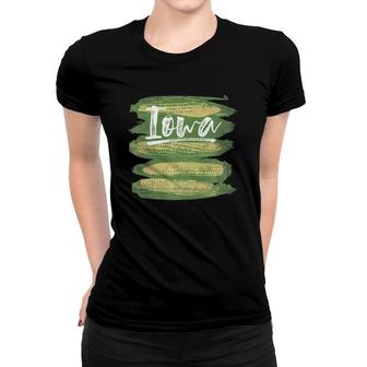 State Of Iowa Farming Corn On The Cob Women T-shirt | Mazezy