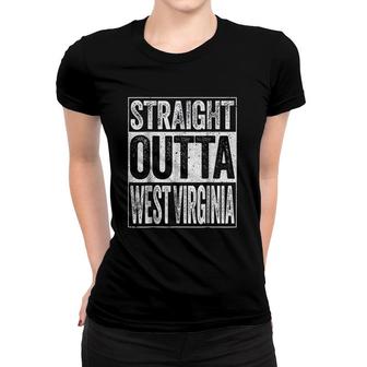 Straight Outta West Virginia Women T-shirt | Mazezy