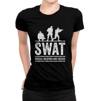 Swat Team Police Sheriff For Off Duty Cops Law Women T-shirt | Mazezy