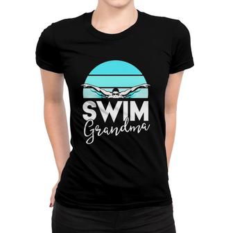 Swim Team Grandma Mama Swimming Meet Swimmer Gift Women T-shirt | Mazezy